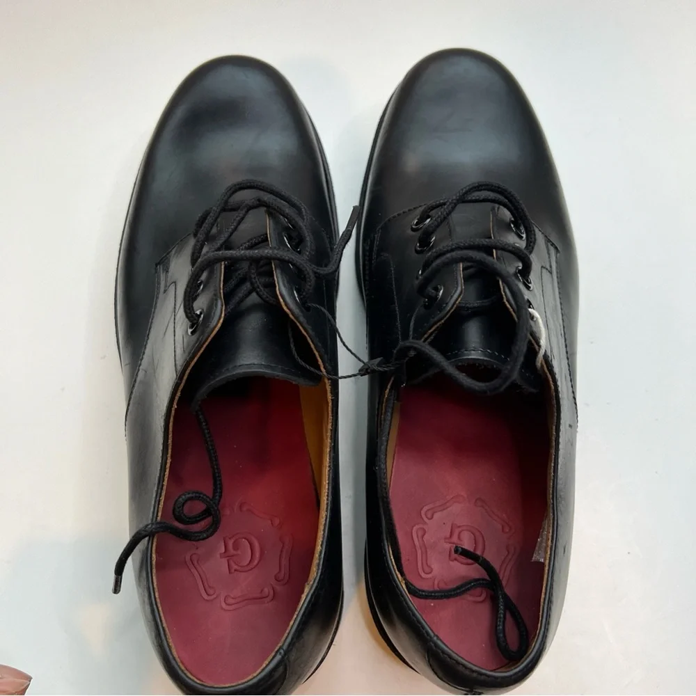 Grenson Landon Leather Derby Shoes Mens US 8.5 Black New - Picture 8 of 15
